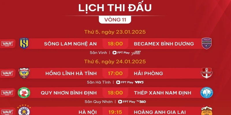 Giải đấu hấp dẫn cập nhật liên tục, đầy đủ